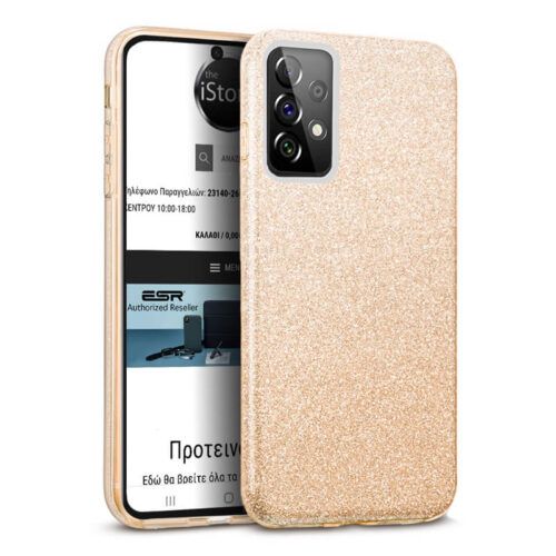 Hybrid Strass Gold Case Samsung Galaxy A53 5G ΘΗΚΕΣ OEM Hybrid Strass Gold Case Samsung Galaxy A53 5G