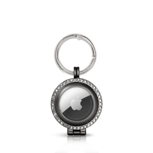Alternative view of OEM AirTag Glamour Keychain Case Black