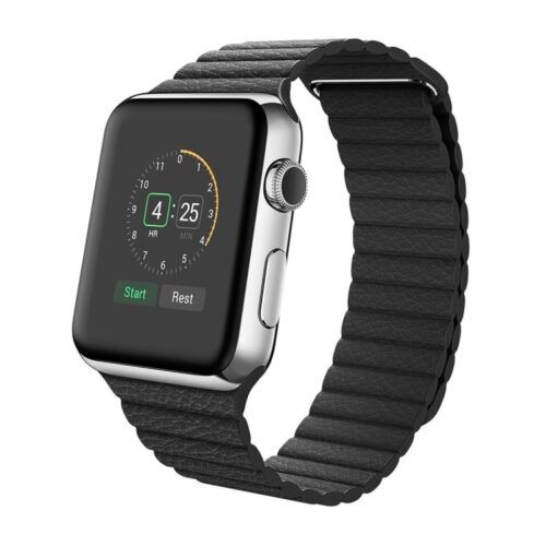 PU Magnetic Loop Black για Apple Watch 38/40/41/42mm Series 10 2024