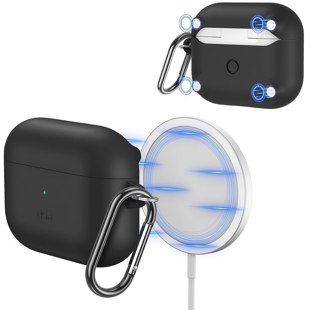 ESR HaloLock MagSafe Soft Case AirPods 3 Black APPLE AIRPODS ESR ESR HaloLock MagSafe Soft Case AirPods 3 Black - Image 3