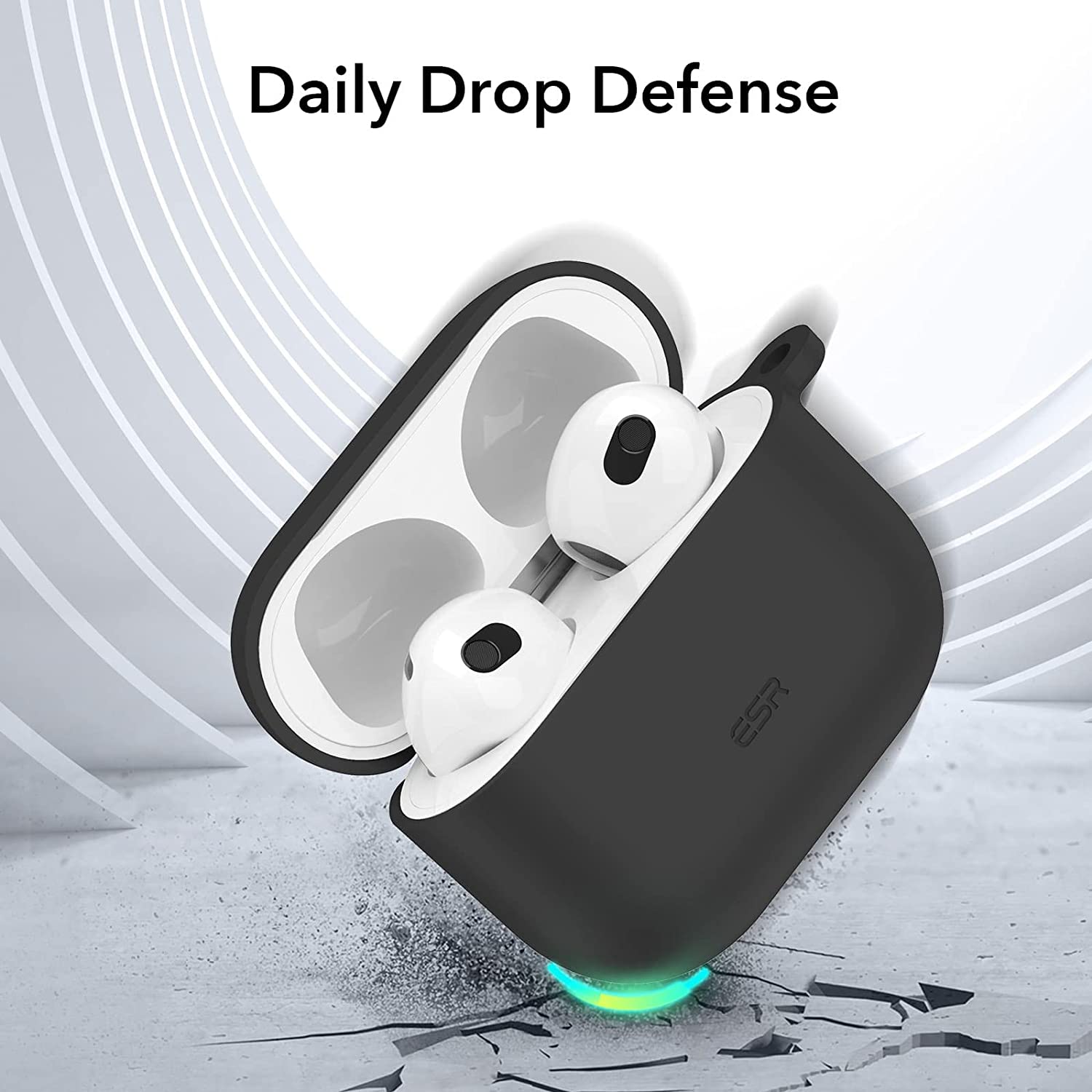 ESR HaloLock MagSafe Soft Case AirPods 3 Black APPLE AIRPODS ESR ESR HaloLock MagSafe Soft Case AirPods 3 Black - Image 13