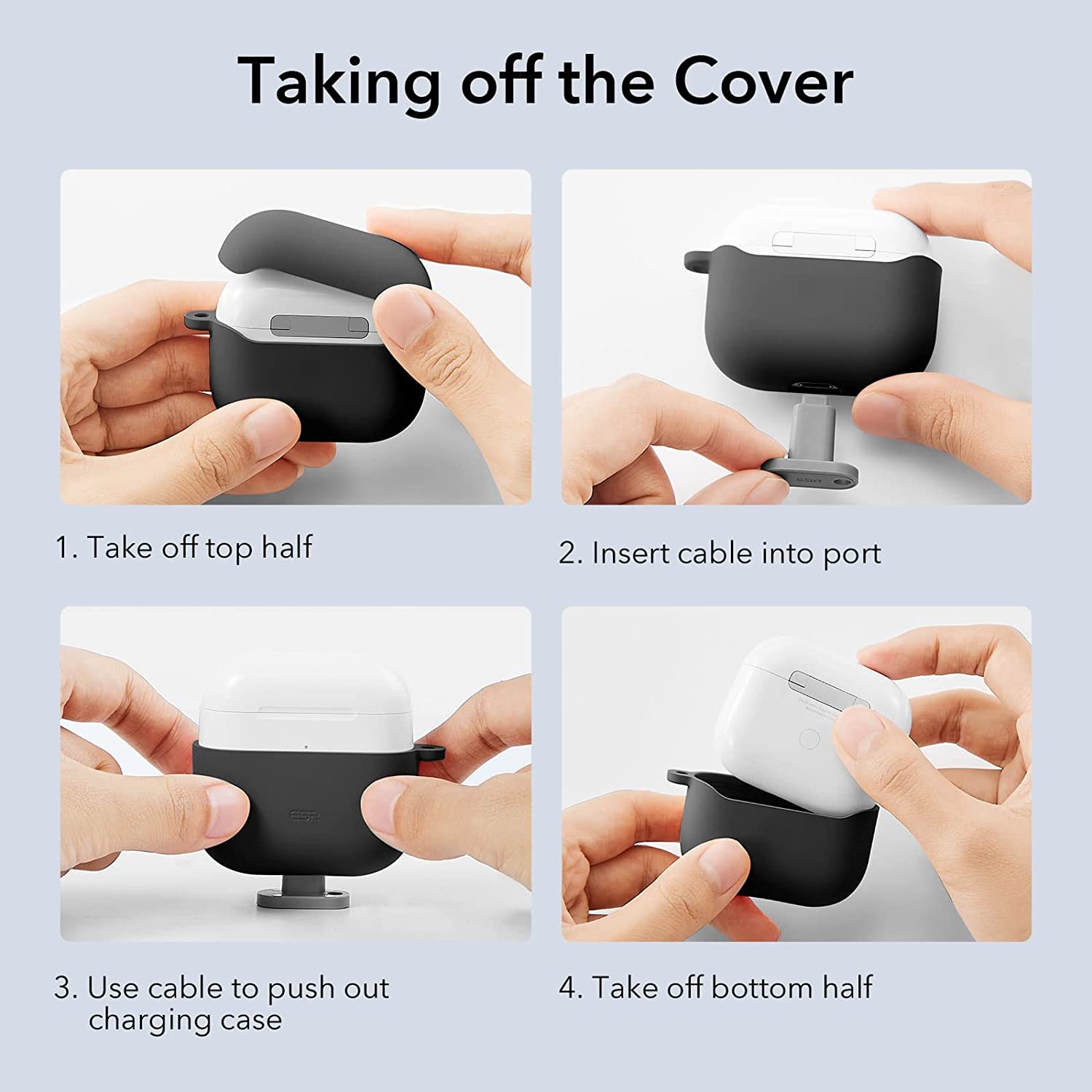 ESR HaloLock MagSafe Soft Case AirPods 3 Black APPLE AIRPODS ESR ESR HaloLock MagSafe Soft Case AirPods 3 Black - Image 10