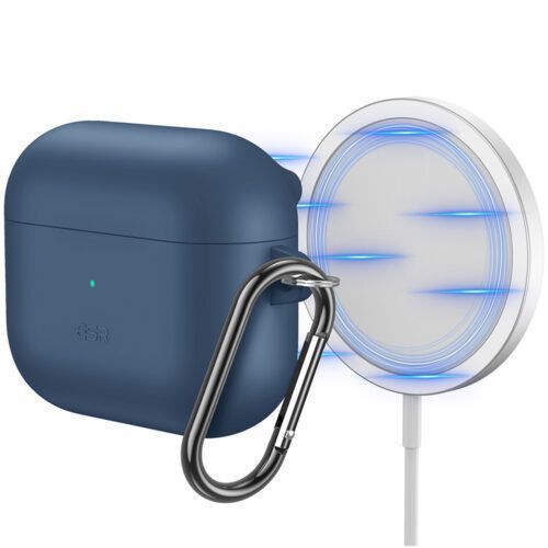 Alternative view of ESR HaloLock MagSafe Soft Case AirPods 3 Navy Blue
