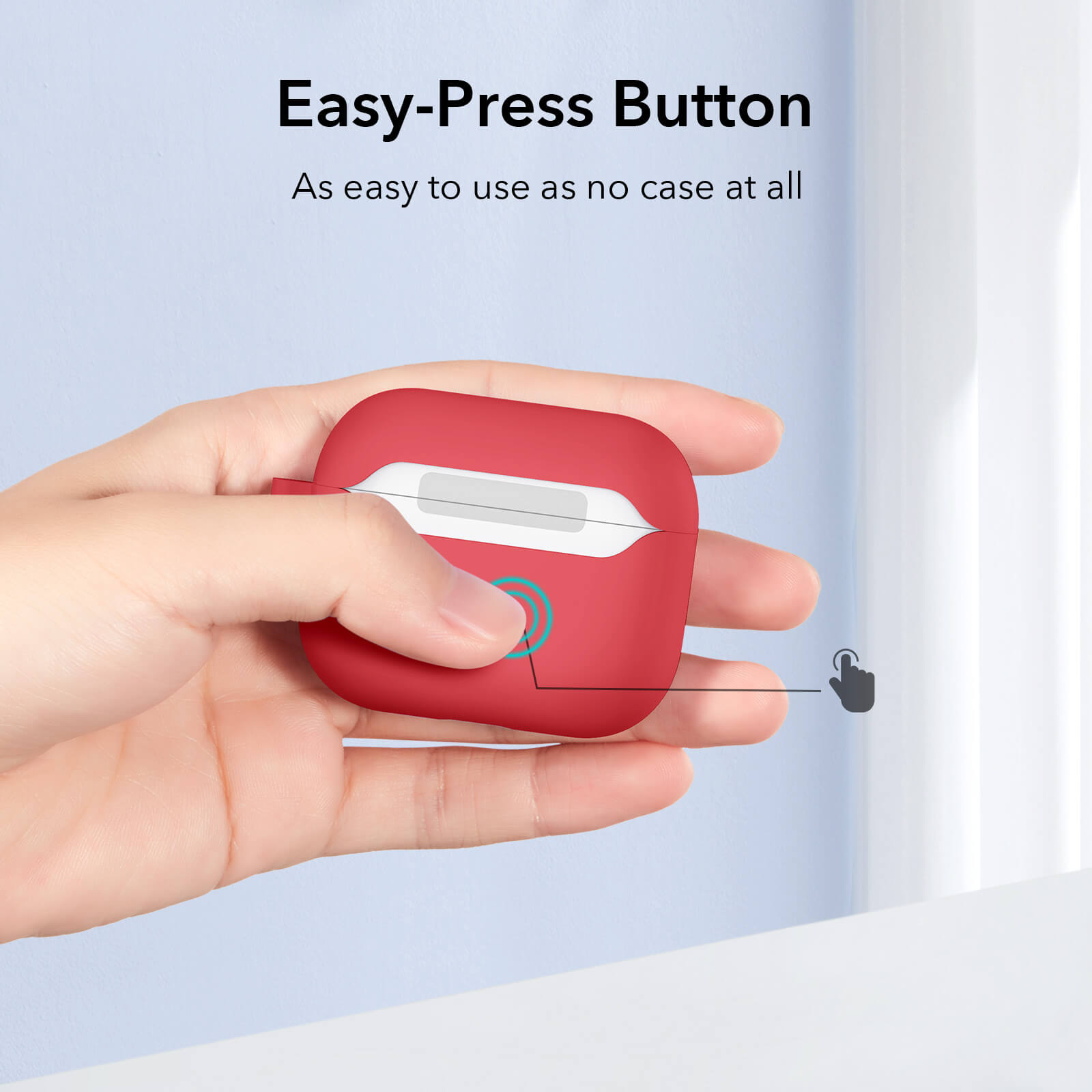 ESR AirPods 3 Bounce Series Case Red APPLE AIRPODS ESR ESR AirPods 3 Bounce Series Case Red - Image 6