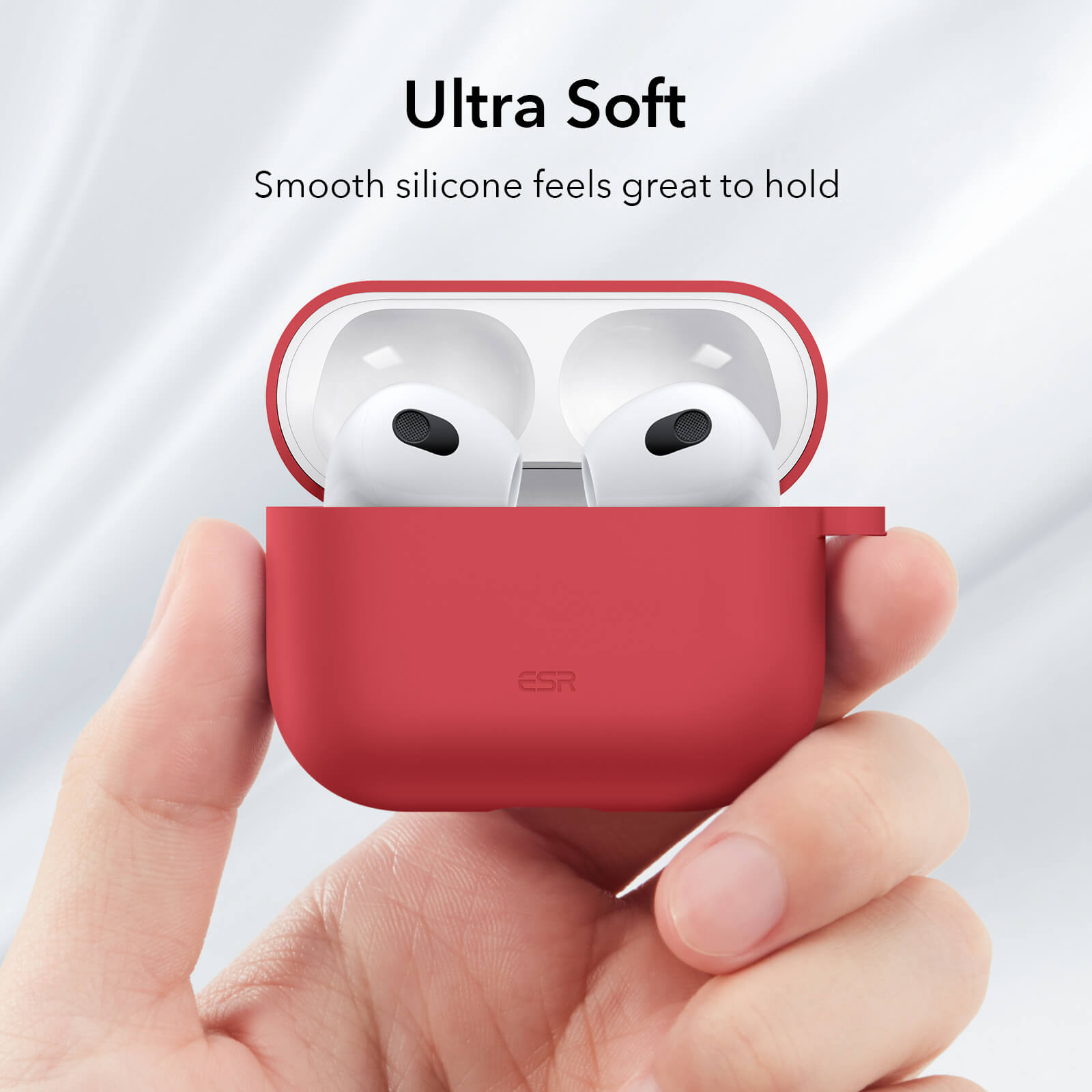ESR AirPods 3 Bounce Series Case Red APPLE AIRPODS ESR ESR AirPods 3 Bounce Series Case Red - Image 5