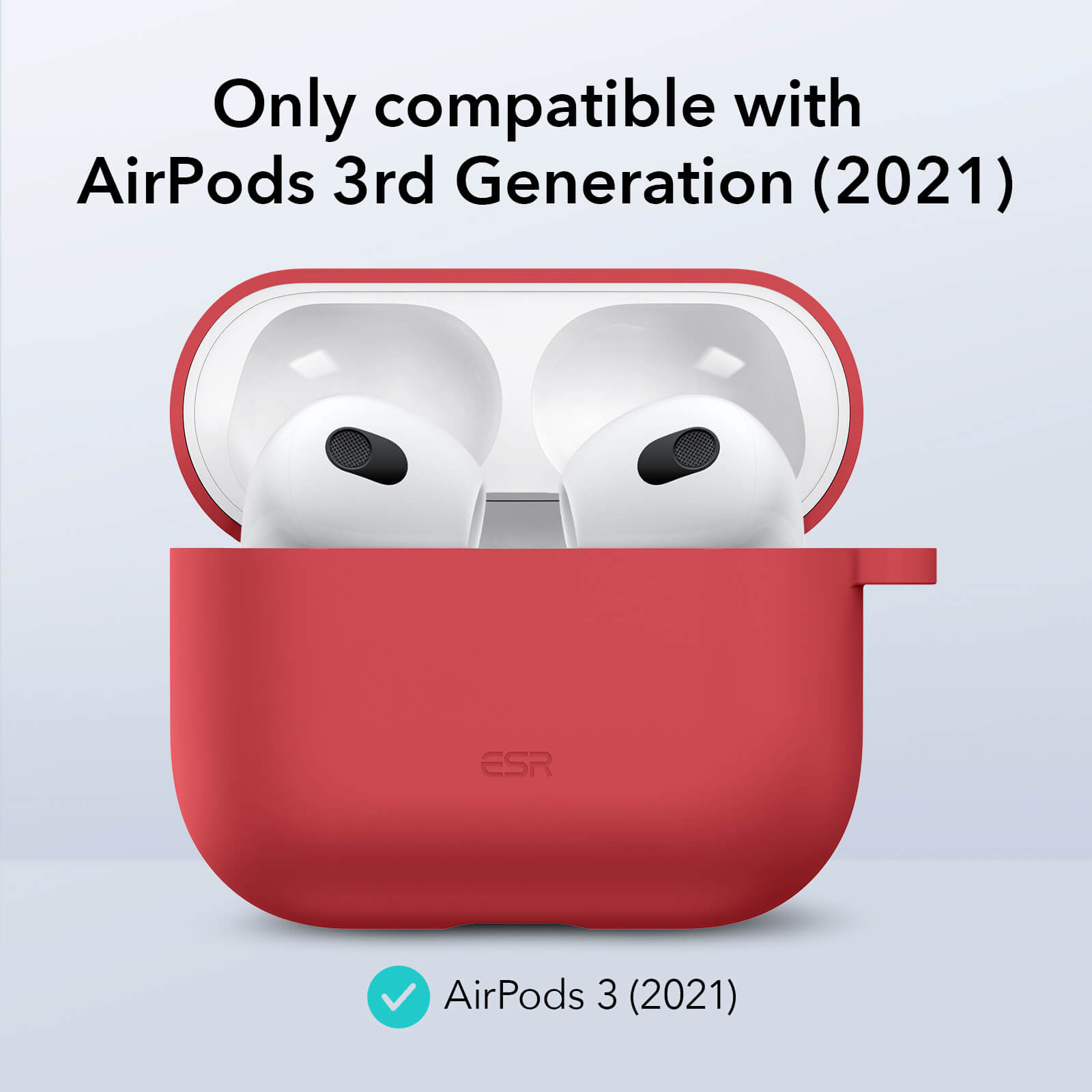ESR AirPods 3 Bounce Series Case Red APPLE AIRPODS ESR ESR AirPods 3 Bounce Series Case Red - Image 2
