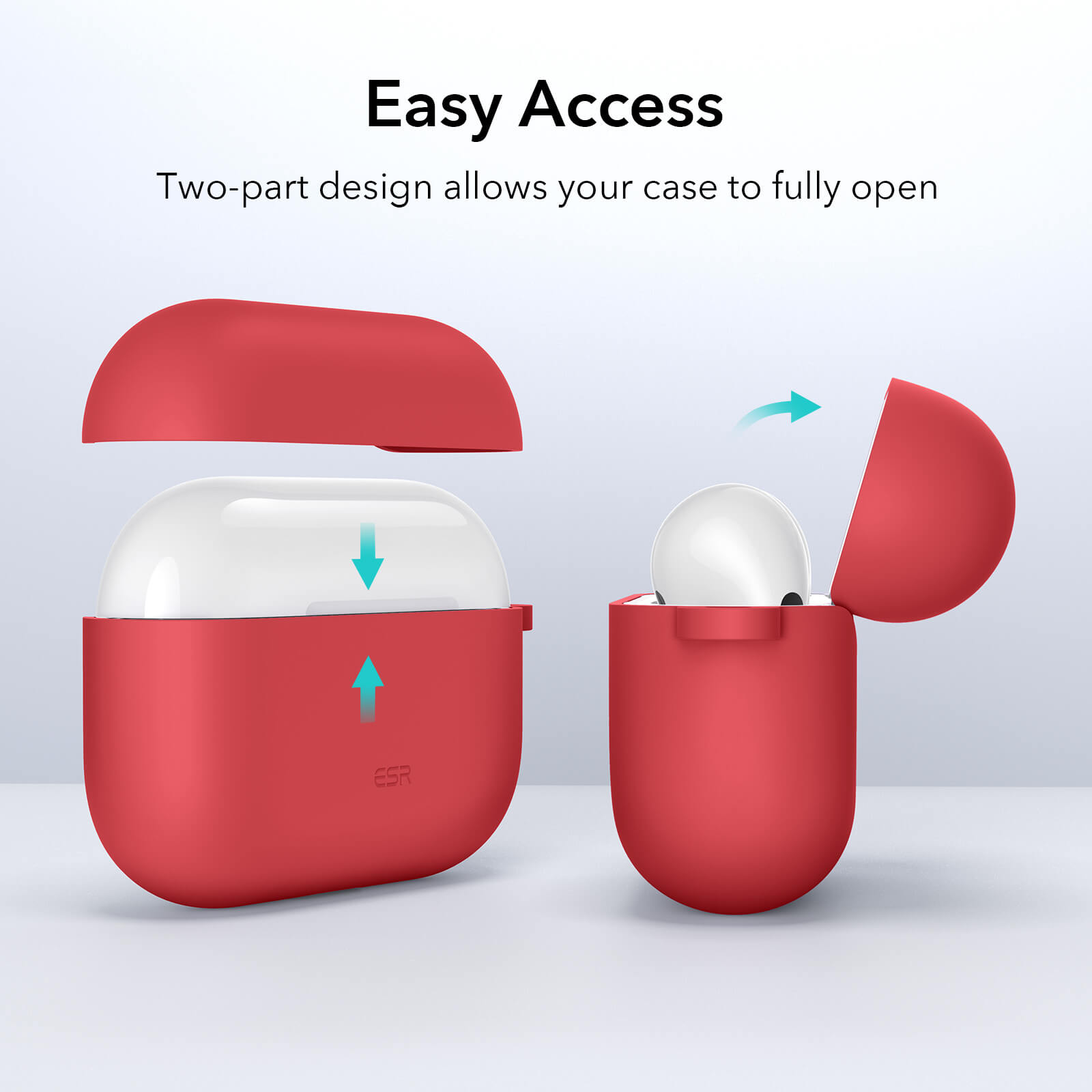 ESR AirPods 3 Bounce Series Case Red APPLE AIRPODS ESR ESR AirPods 3 Bounce Series Case Red - Image 9
