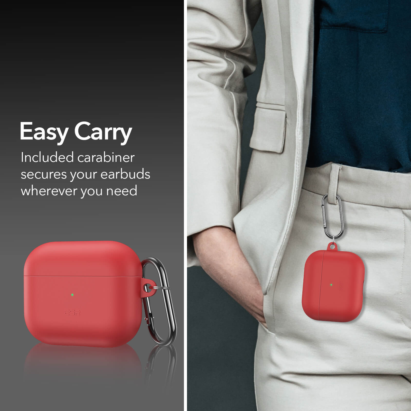 ESR HaloLock MagSafe Soft Case AirPods 3 Red APPLE AIRPODS ESR ESR HaloLock MagSafe Soft Case AirPods 3 Red - Image 10