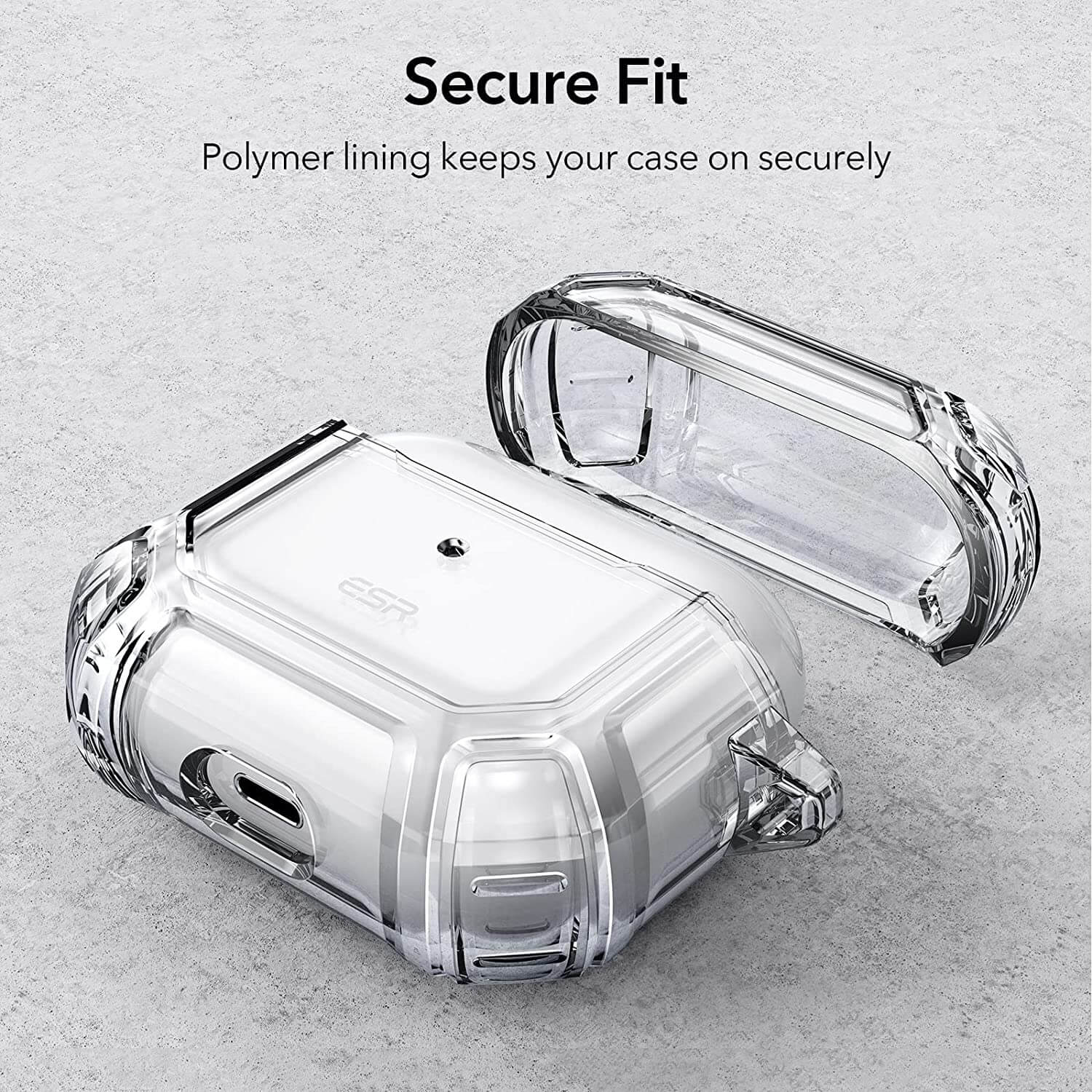 ESR Shock Armor Tought Case AirPods 3 Clear APPLE AIRPODS ESR ESR Shock Armor Tought Case AirPods 3 Clear - Image 6