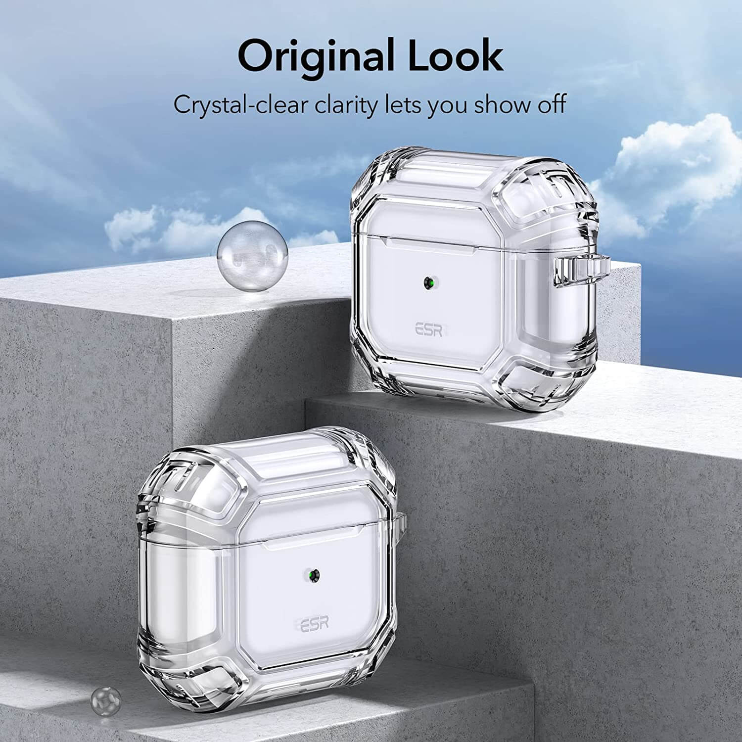 ESR Shock Armor Tought Case AirPods 3 Clear APPLE AIRPODS ESR ESR Shock Armor Tought Case AirPods 3 Clear - Image 4