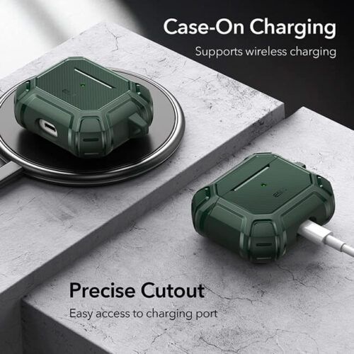 Alternative view of ESR Shock Armor Tought Case AirPods 3 Green