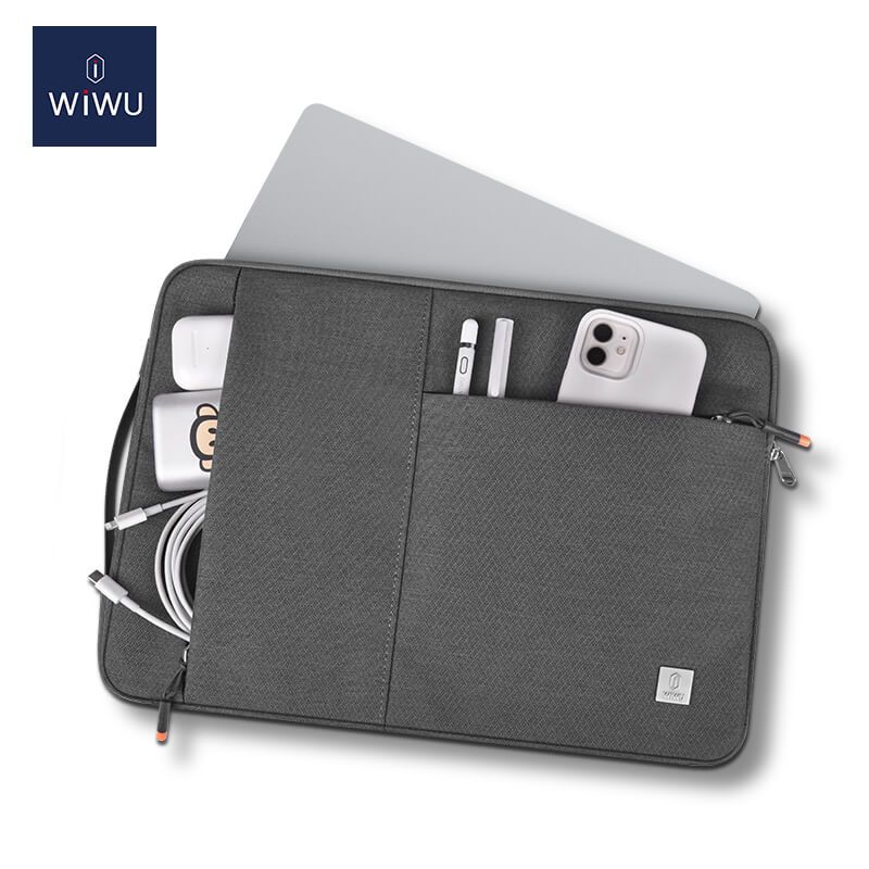 WiWU Alpha Slim Sleeve MacBook 16″ Gray GADGETS WIWU WiWU Alpha Slim Sleeve MacBook 16" Gray