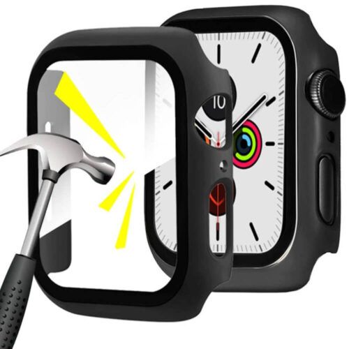 2-in-1 Hard Frame Black + Tempered Glass Apple Watch 41mm APPLE WATCH OEM 2-in-1 Hard Frame Black + Tempered Glass Apple Watch 41mm