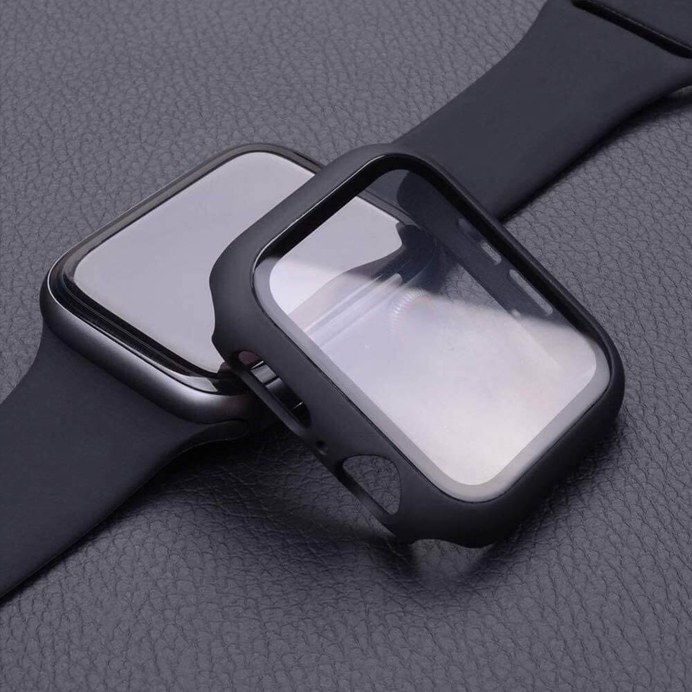 2-in-1 Hard Frame Black + Tempered Glass Apple Watch 41mm APPLE WATCH OEM 2-in-1 Hard Frame Black + Tempered Glass Apple Watch 41mm - Image 5