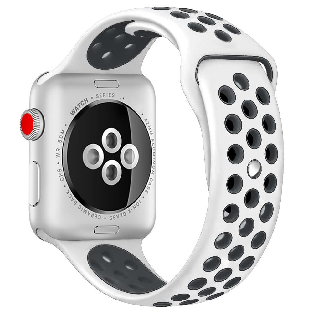Kakapi Λευκό Sport Silicone Λουράκι Apple Watch 44/45/46/49mm APPLE WATCH Kakapi Kakapi Λευκό Sport Silicone Λουράκι Apple Watch 44/45/46/49mm - Image 4