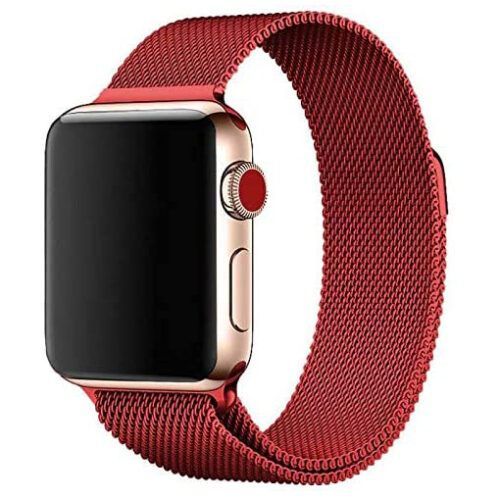 Milanese Loop Red για Apple Watch 44/45/46/49mm