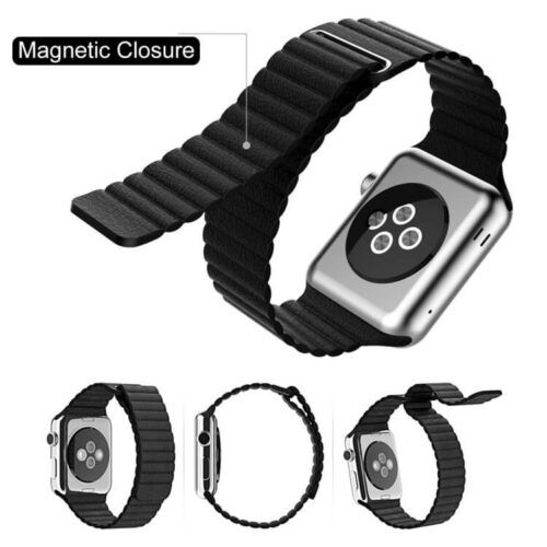 Alternative view of PU Magnetic Loop Brown για Apple Watch 38/40/41/42mm Series 10 2024