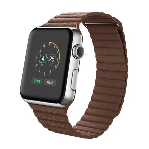 PU Magnetic Loop Brown για Apple Watch 38/40/41/42mm Series 10 2024