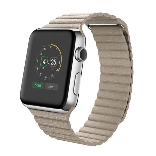 PU Magnetic Loop Grey για Apple Watch 38/40/41/42mm Series 10 2024