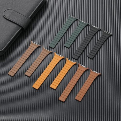 Alternative view of PU Slim Magnetic Loop Brown για Apple Watch 44/45/46/49mm