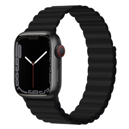 Silicone Magnetic Loop Black για Apple Watch 38/40/41/42mm Series 10 2024