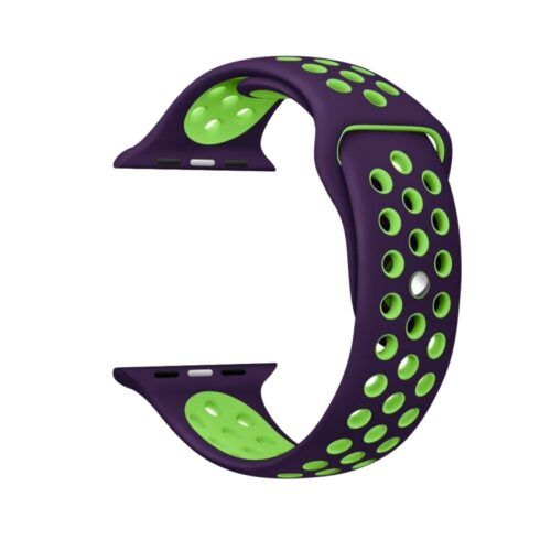 Alternative view of OEM Purple Green Sport Silicone Λουράκι Apple Watch 44/45/46/49mm