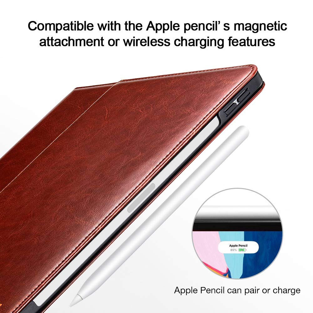 ESR Intelligent 2nd Gen Leather Brown iPad Pro 11 (Apple Pencil Charging Compatible) ΘΗΚΕΣ ESR ESR Intelligent 2nd Gen Leather Brown iPad Pro 11 (Apple Pencil Charging Compatible) - Image 2