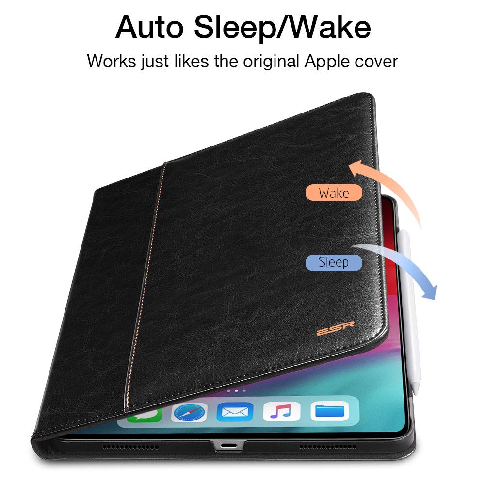 ESR Intelligent 2nd Gen Leather Black iPad Pro 11 (Apple Pencil Charging Compatible) ΘΗΚΕΣ ESR ESR Intelligent 2nd Gen Leather Black iPad Pro 11 (Apple Pencil Charging Compatible) - Image 7