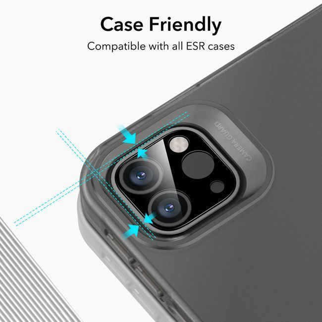 ESR Full Cover 9H Camera Glass iPad Pro 11/12,9 Black (2-Pack) ΠΡΟΣΤΑΣΙΑ ΟΘΟΝΗΣ ESR ESR Full Cover 9H Camera Glass iPad Pro 11/12,9 Black (2-Pack) - Image 5