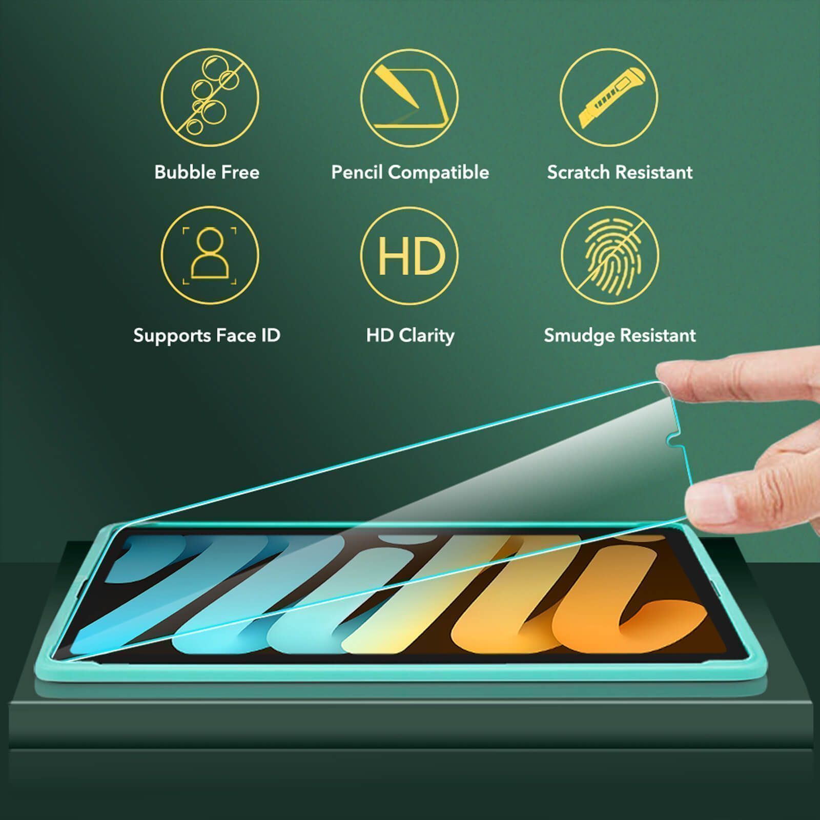 ESR Premium Quality Tempered Glass iPad mini 6 2021 (With Easy Installation Frame) ΠΡΟΣΤΑΣΙΑ ΟΘΟΝΗΣ ESR ESR Premium Quality Tempered Glass iPad mini 6 2021 (With Easy Installation Frame) - Image 6