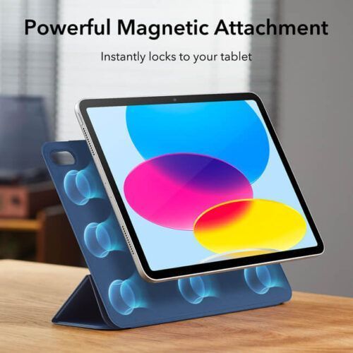 Alternative view of ESR Rebound Magnetic Navy Blue iPad 10th 2022
