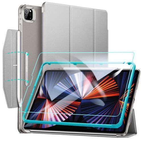 ESR Set Ascend Trifold Case Grey + Tempered Glass iPad Pro 12,9 2021/2022 ΘΗΚΕΣ ESR ESR Set Ascend Trifold Case Grey + Tempered Glass iPad Pro 12,9 2021/2022