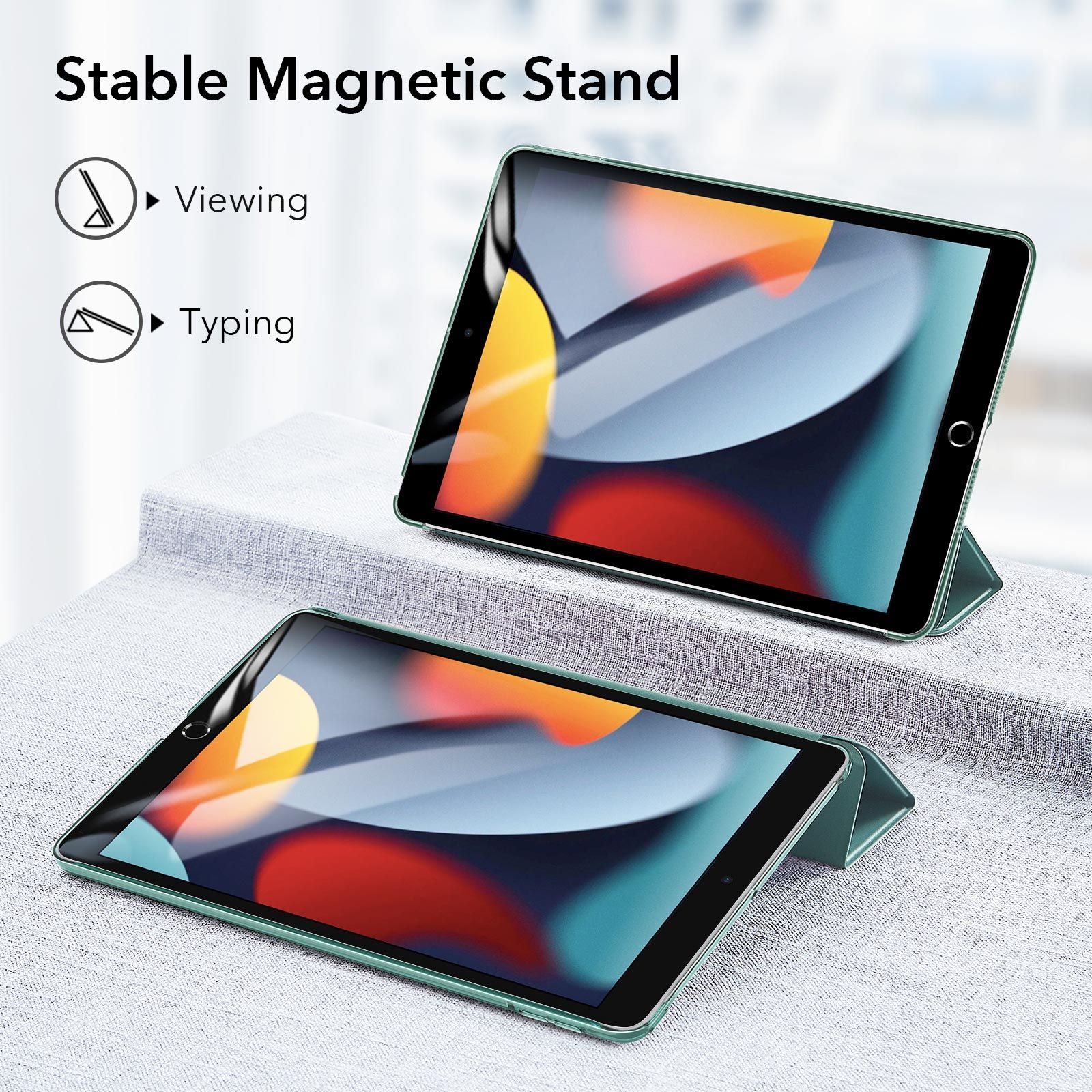 ESR Set Ascend Trifold Case Cactus Green + Tempered Glass iPad Air 4/5 ΘΗΚΕΣ ESR ESR Set Ascend Trifold Case Cactus Green + Tempered Glass iPad Air 4/5 - Image 5