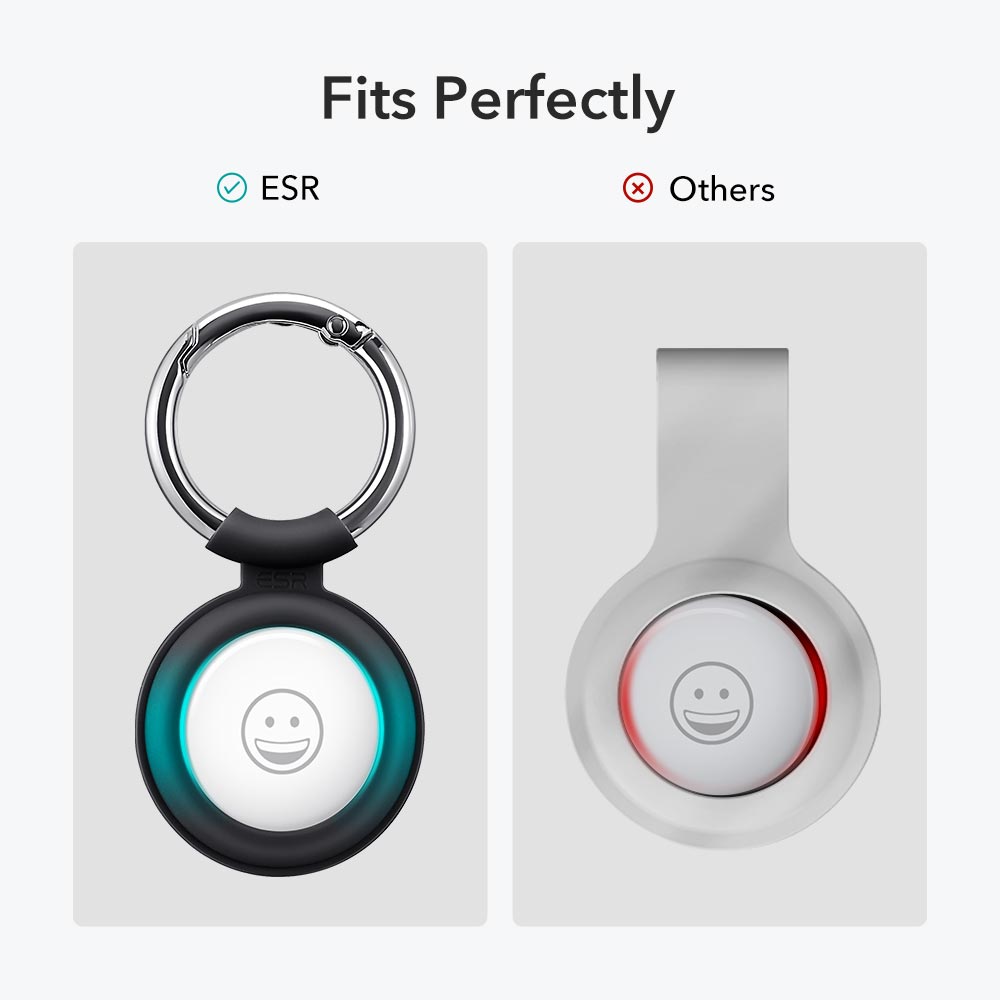 (2 Pack) ESR AirTag Cloud Silicone Keychain Case Blue & Black ΘΗΚΕΣ ESR (2 Pack) ESR AirTag Cloud Silicone Keychain Case Blue & Black - Image 5
