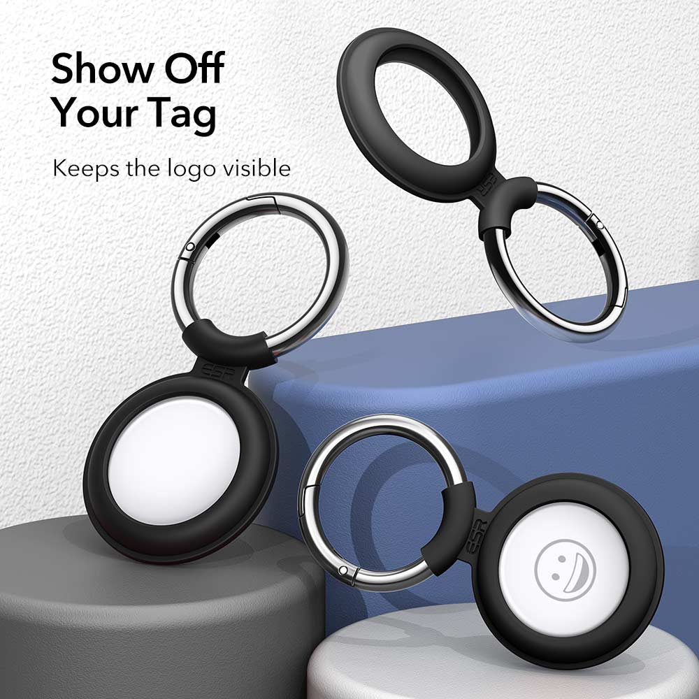 (2 Pack) ESR AirTag Cloud Silicone Keychain Case Blue & Black ΘΗΚΕΣ ESR (2 Pack) ESR AirTag Cloud Silicone Keychain Case Blue & Black - Image 6
