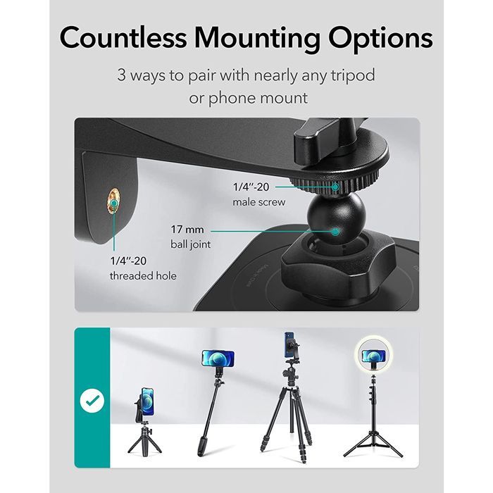 ESR HaloLock MagSafe Photography Tripod Mount MAGSAFE GADGETS ESR ESR HaloLock MagSafe Photography Tripod Mount - Image 8
