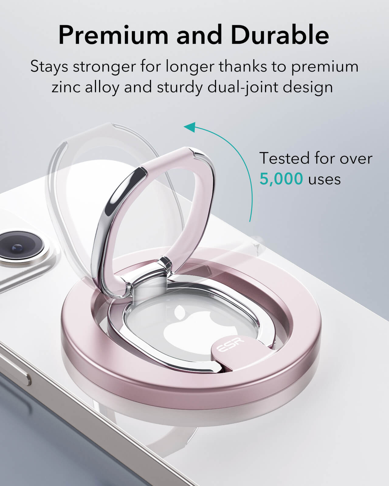ESR HaloLock MagSafe Ring Stand Pastel Pink MAGSAFE GADGETS ESR ESR HaloLock MagSafe Ring Stand Pastel Pink - Image 3