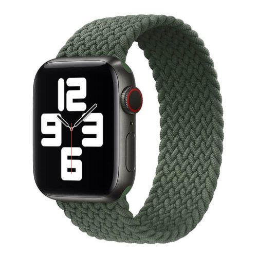 Hera Braided Green Λουράκι (Size: L) για Apple Watch 38/40/41/42mm Series 10 2024 APPLE WATCH OEM Hera Braided Green Λουράκι (Size: L) για Apple Watch 38/40/41/42mm Series 10 2024