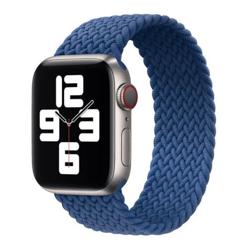 Hera Braided Blue Λουράκι (Size: L) για Apple Watch 38/40/41/42mm Series 10 2024 APPLE WATCH OEM Hera Braided Blue Λουράκι (Size: L) για Apple Watch 38/40/41/42mm Series 10 2024