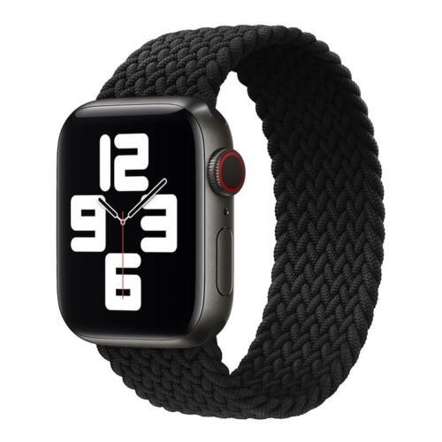 Hera Braided Black Λουράκι για Apple Watch 44/45/46/49mm (Size: L) APPLE WATCH OEM Hera Braided Black Λουράκι για Apple Watch 44/45/46/49mm (Size: L)