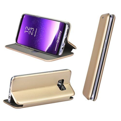 Alternative view of Forcell Book Elegance Case Gold iPhone X/Xs