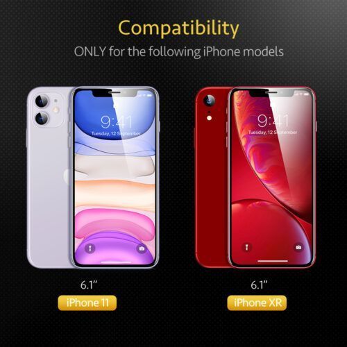 Alternative view of (2-Pack) ESR Premium Quality Tempered Glass iPhone 11/XR (With Easy Installation Frame)
