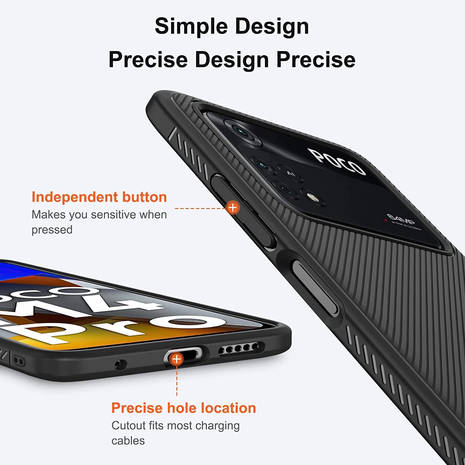 LENUO Twill Texture Black Case Xiaomi Poco M4 Pro 4G ΘΗΚΕΣ OEM LENUO Twill Texture Black Case Xiaomi Poco M4 Pro 4G - Image 4