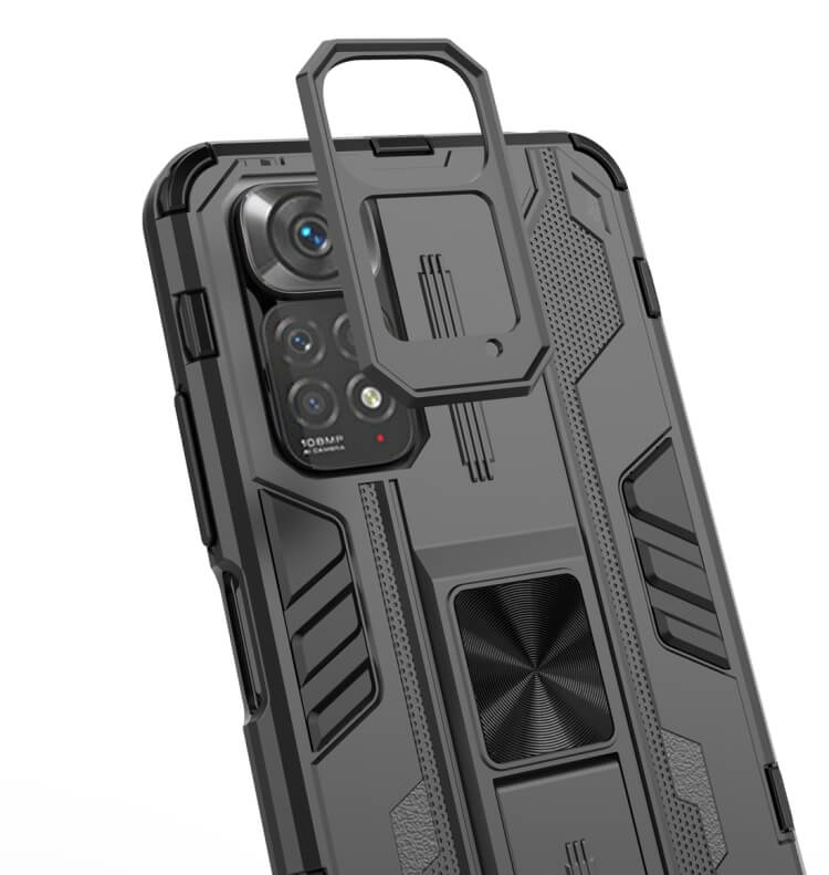 Armor Combat Stand Case Silver Xiaomi Redmi Note 11s 5G ΘΗΚΕΣ OEM Armor Combat Stand Case Silver Xiaomi Redmi Note 11s 5G - Image 5