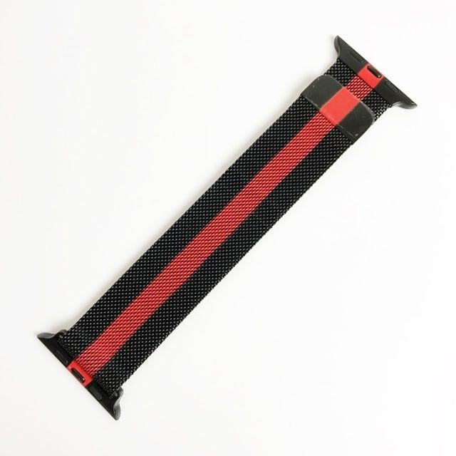 OEM Milanese Loop Red Stripe για Apple Watch 44/45/46/49mm APPLE WATCH OEM OEM Milanese Loop Red Stripe για Apple Watch 44/45/46/49mm - Image 3