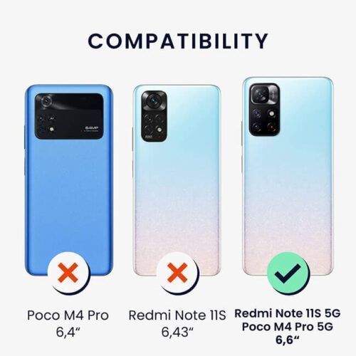 Alternative view of Armor Ringstand Case Blue Xiaomi Redmi Note 11s 5G