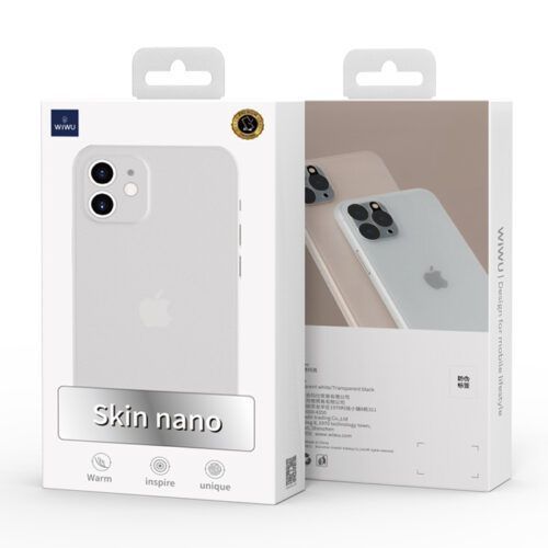 Alternative view of WiWU iPhone 12 Slim Skin Nano Case Clear White