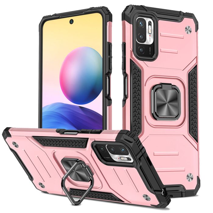 Armor Ringstand Case Rose Gold Xiaomi Redmi Note 10 5G/Poco M3 Pro 5G ΘΗΚΕΣ OEM Armor Ringstand Case Rose Gold Xiaomi Redmi Note 10 5G/Poco M3 Pro 5G
