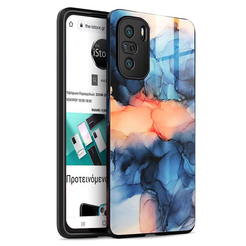 Glossy Marble Case Blue Dunes Xiaomi Redmi Note 10/Note 10s ΘΗΚΕΣ OEM Glossy Marble Case Blue Dunes Xiaomi Redmi Note 10/Note 10s