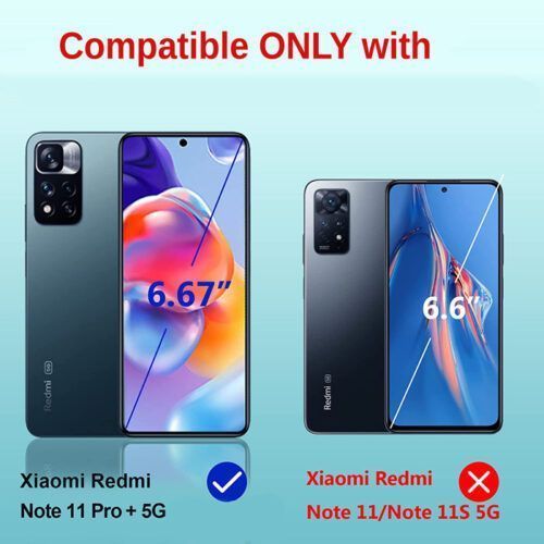 Alternative view of Full Glue Tempered Glass Xiaomi Redmi Note 11 Pro+ 5G